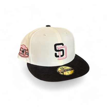 SAN DIEGO PADRES CHROME 50TH ANNIVERSARY NEW ERA 59FIFTY HAT