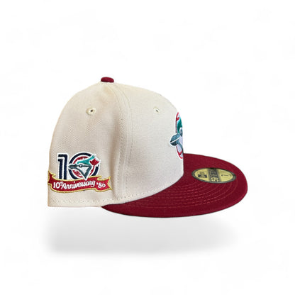 TORONTO BLUEJAYS "CLASSIC VARIETY" 10TH ANNIVERSARY NEW ERA 59FIFTY HAT