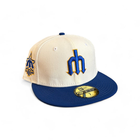 SEATTLE MARINERS CHROME 50TH ANNIVERSARY NEW ERA 59FIFTY HAT