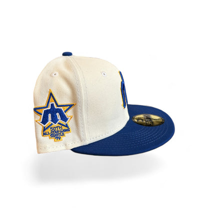 SEATTLE MARINERS CHROME 50TH ANNIVERSARY NEW ERA 59FIFTY HAT