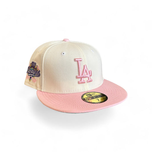 LOS ANGELES DODGERS CHROME "TAFFY" 100TH ANNIVERSARY NEW ERA 59FIFTY HAT