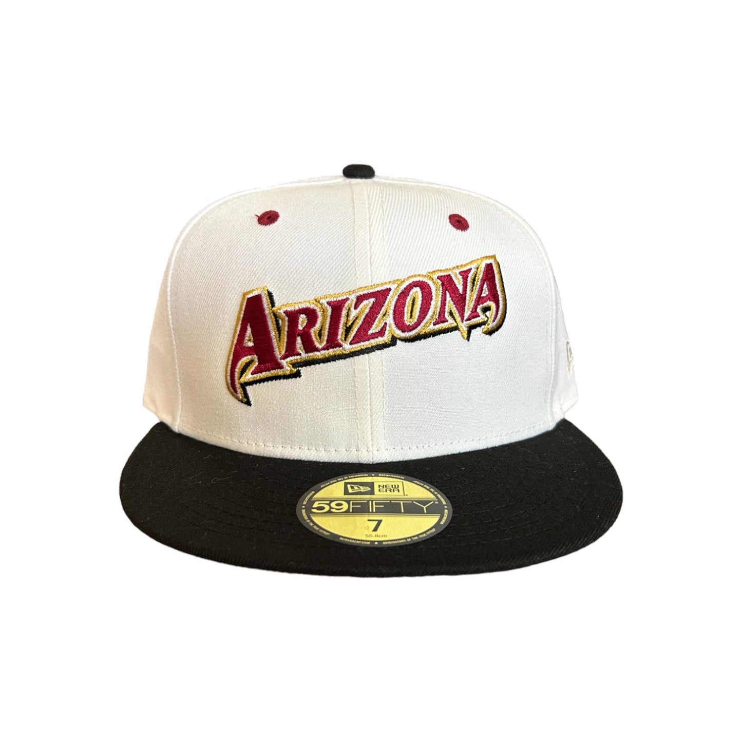 ARIZONA DIAMONDBACKS SCRIPT CHROME "COLLEGE" NEW ERA 59FIFTY HAT