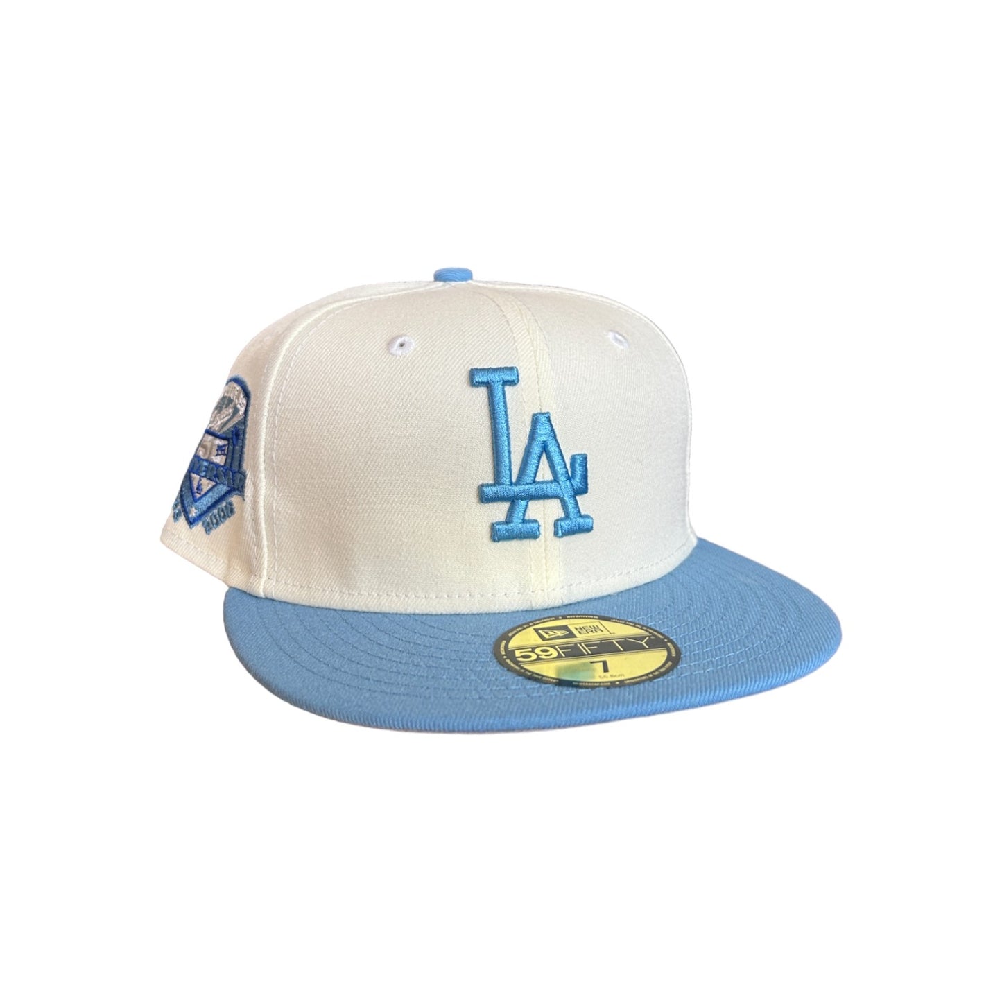 LOS ANGELES DODGERS CHROME 50TH ANNIVERSARY NEW ERA 59FIFTY HAT