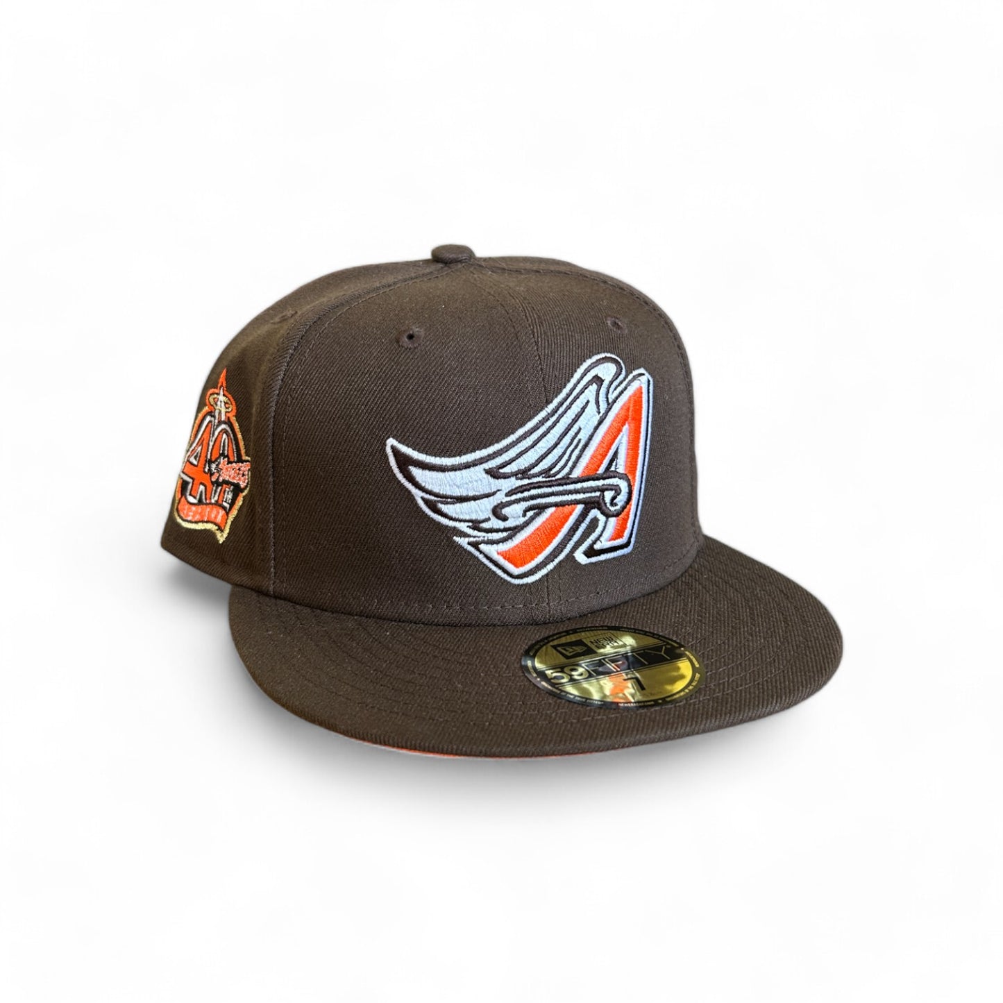 MOCHA ANAHEIM ANGELS 40TH ANNIVERSARY NEW ERA 59FIFTY HAT