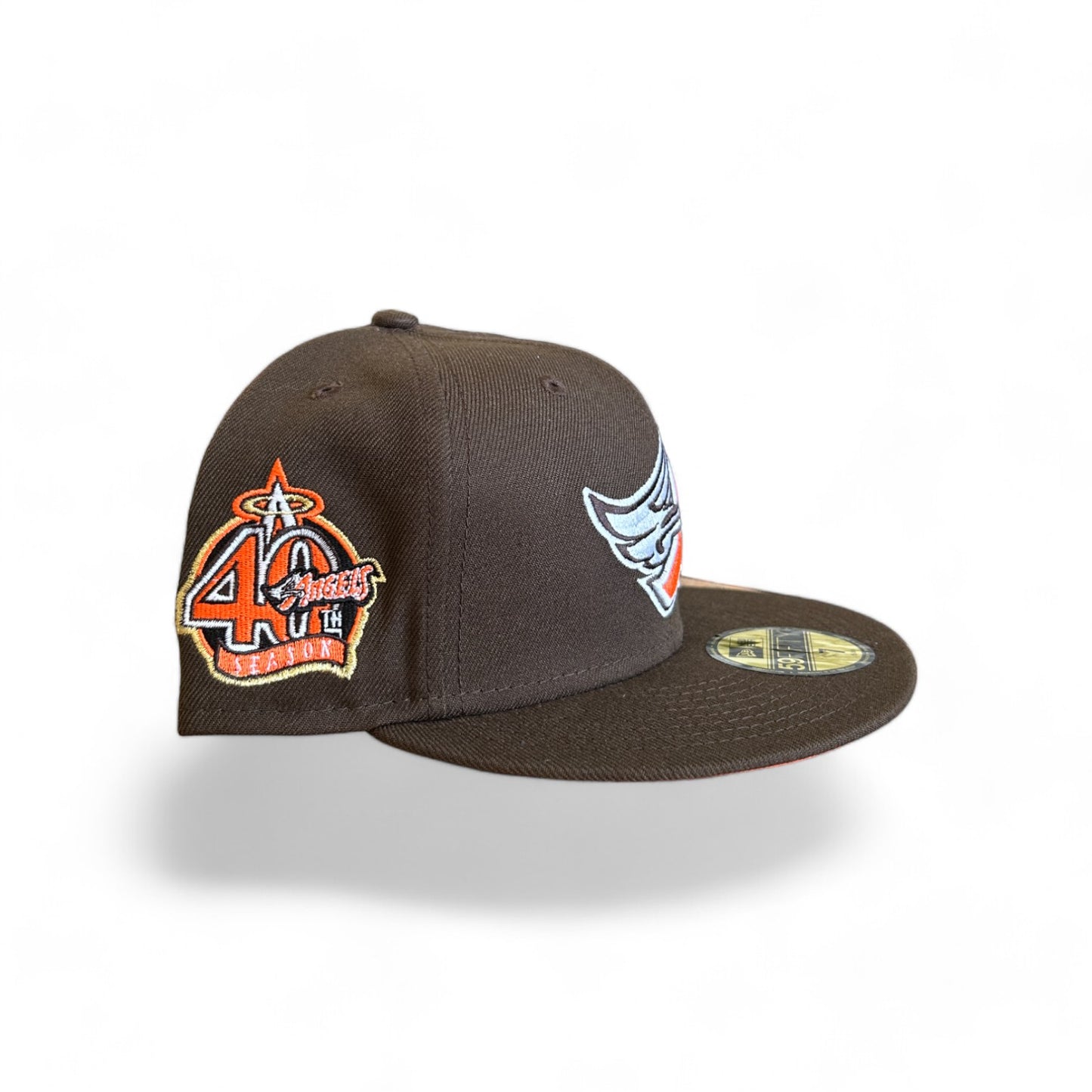 MOCHA ANAHEIM ANGELS 40TH ANNIVERSARY NEW ERA 59FIFTY HAT