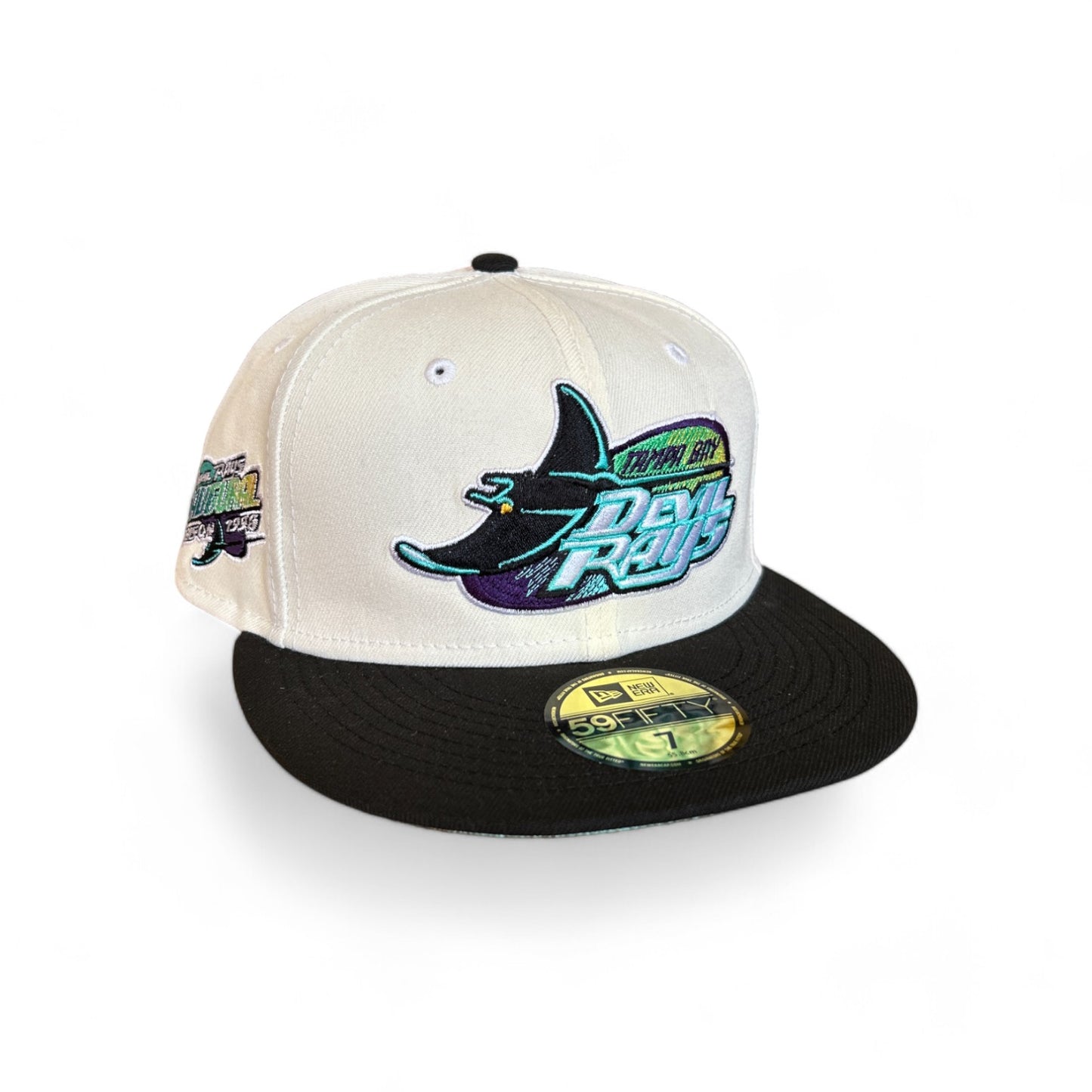 TAMPA BAY DEVIL RAYS CHROME 1998 INAUGURAL SEASON NEW ERA 59FIFTY HAT