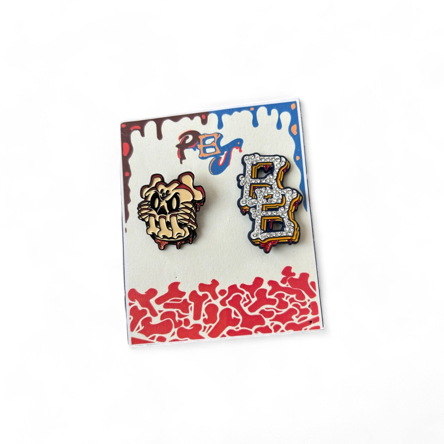 PINKBOTTOMJUS X BONEZBRIMZ PIN COLLAB