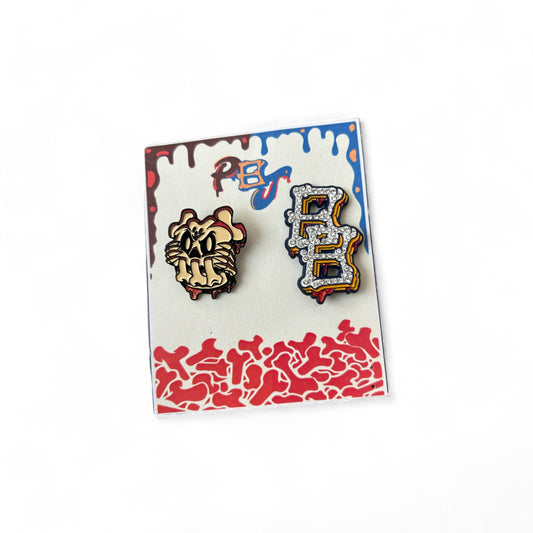 PINKBOTTOMJUS X BONEZBRIMZ PIN COLLAB