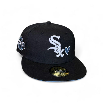 CHICAGO WHITE SOX BLUE HEART 2005 WORLD SERIES NEW ERA 59FIFTY HAT