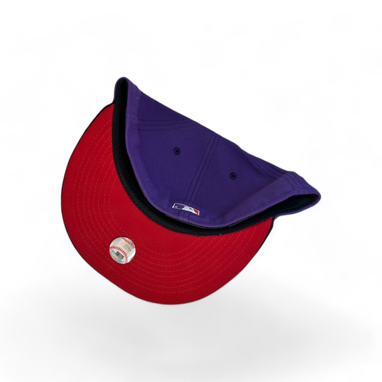 TORONTO BLUEJAYS "COOL FASHION CROSSOVER" 1992 WORLD SERIES NEW ERA 59FIFTY HAT PURPLE/RED