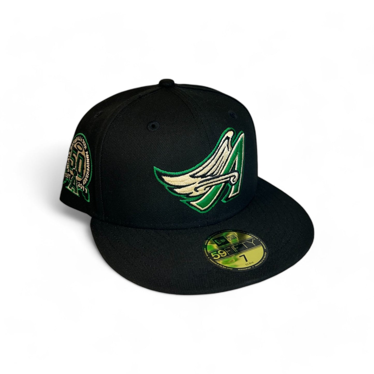 ANAHEIM ANGELS "LUCKY CREAM" 50TH ANNIVERSARY NEW ERA 59FIFTY HAT