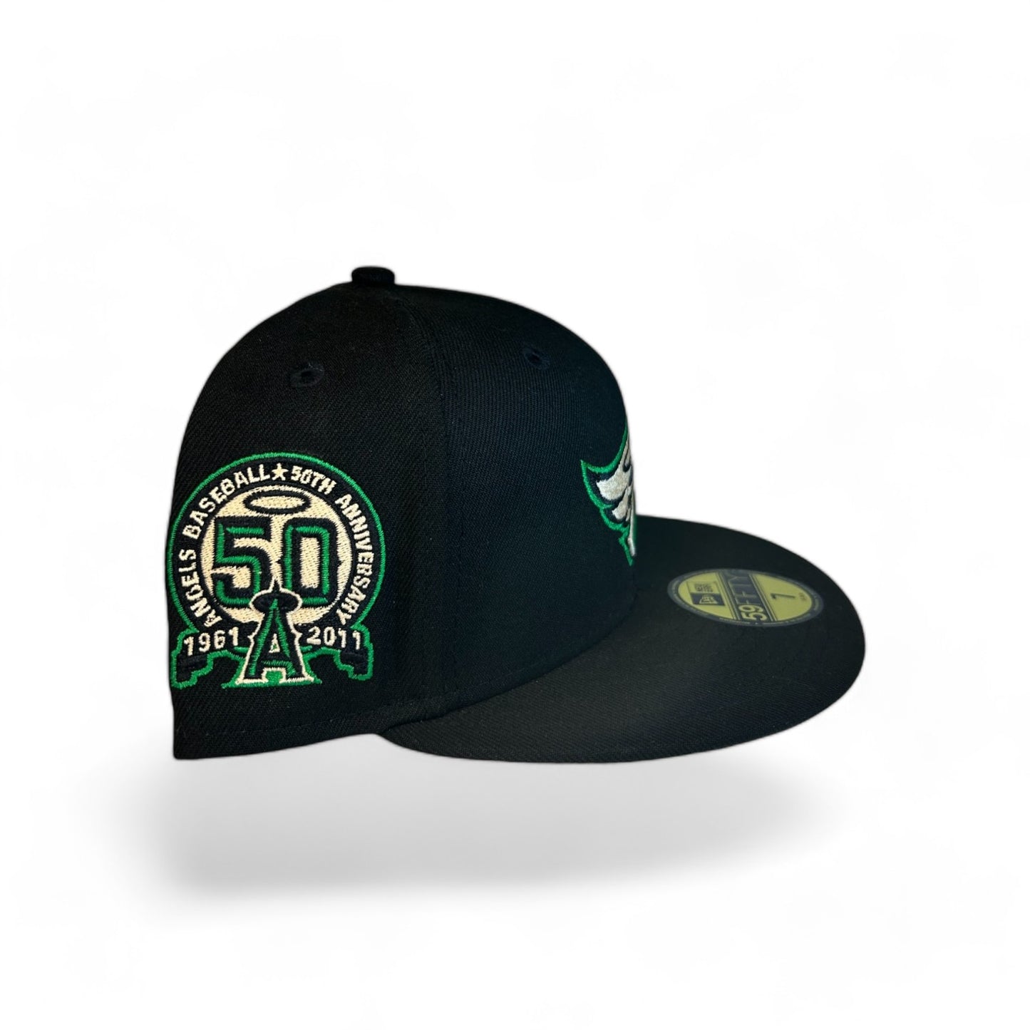 ANAHEIM ANGELS "LUCKY CREAM" 50TH ANNIVERSARY NEW ERA 59FIFTY HAT