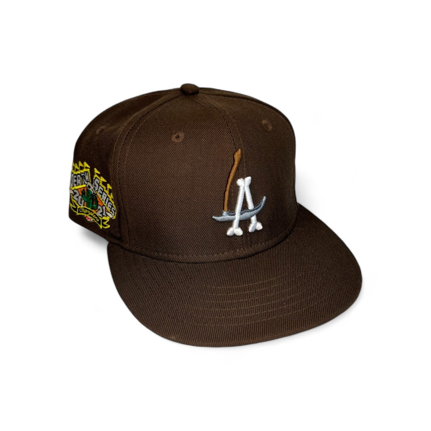 LOS ANGELES DODGERS "BONE SCYTHE" 2021 DEATH SERIES CHAMPIONS FITTED HAT