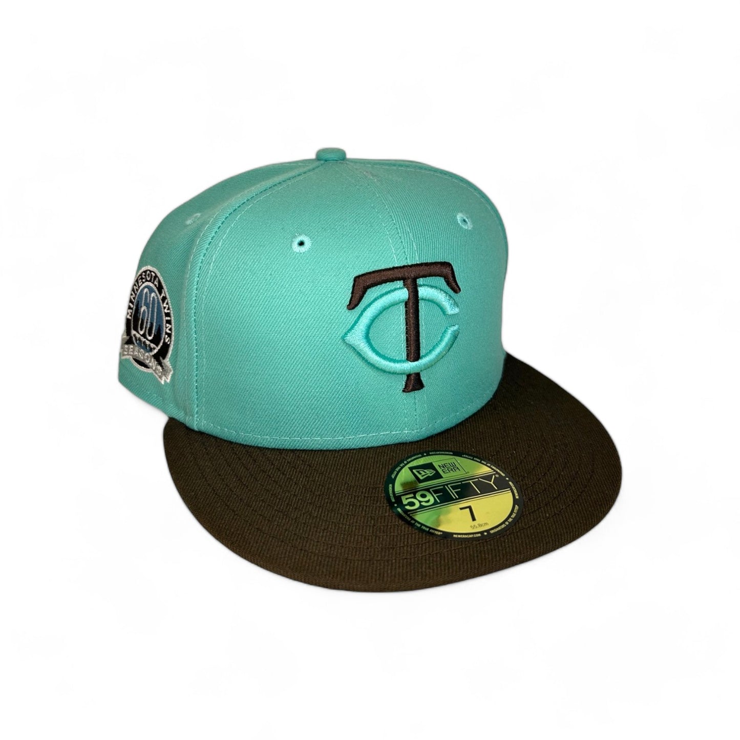 MINNESOTA TWINS "MINT CHOCOLATE" 60TH SEASON NEW ERA 59FIFTY HAT