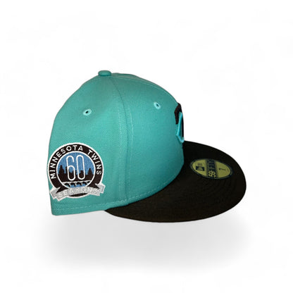 MINNESOTA TWINS "MINT CHOCOLATE" 60TH SEASON NEW ERA 59FIFTY HAT