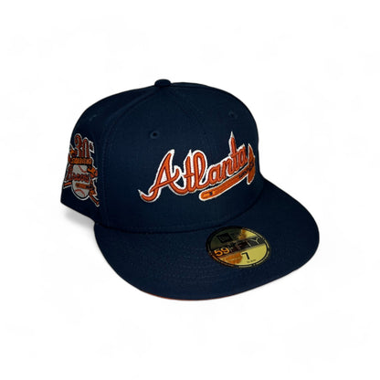 ATLANTA BRAVES "SCRIPT" 30TH ANNIVERSARY NEW ERA 59FIFTY HAT