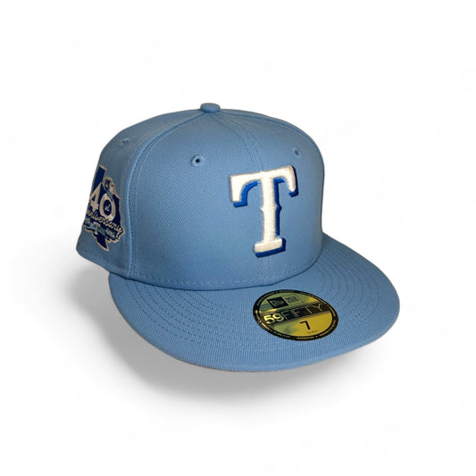 TEXAS RANGERS "ICEBERG" 40TH ANNIVERSARY NEW ERA 59FIFTY HAT