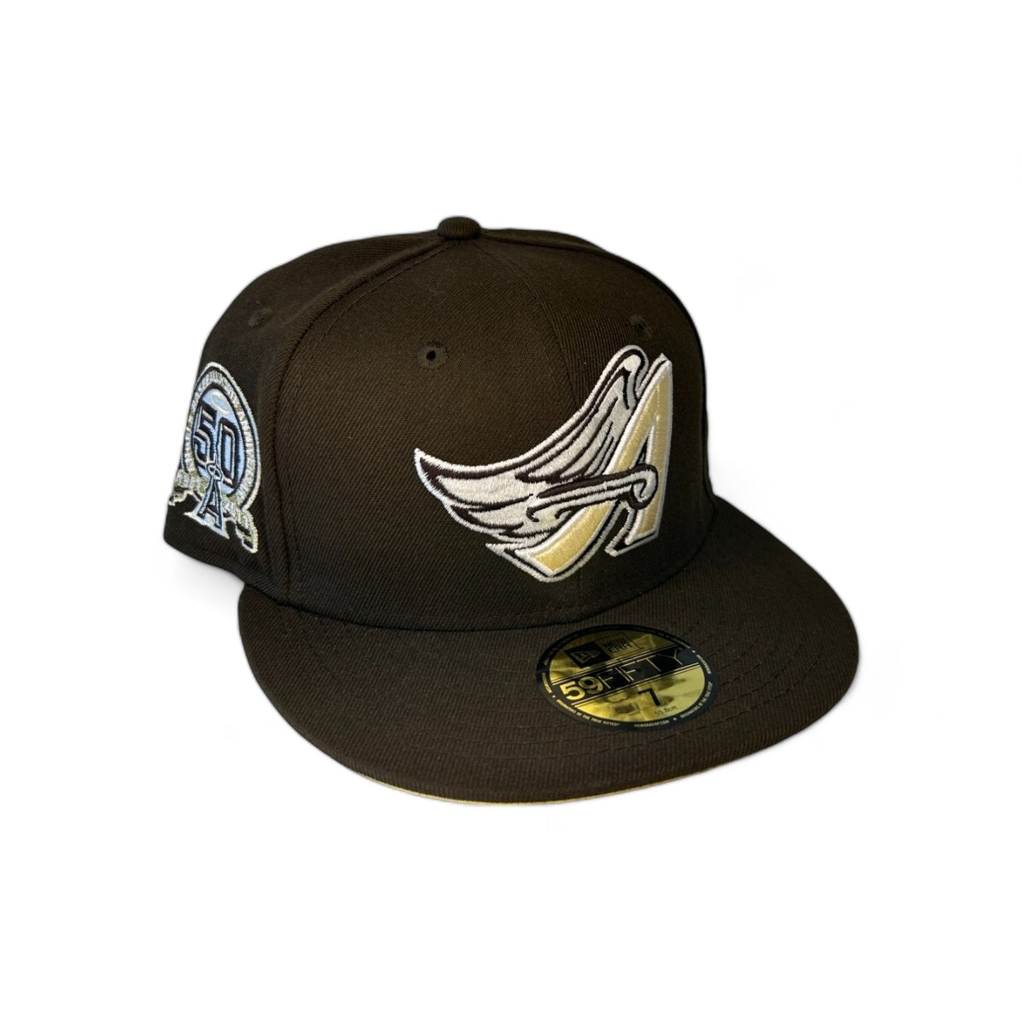 ANAHEIM ANGELS "BREAD & BUTTER" 50TH ANNIVERSARY NEW ERA 59FIFTY HAT