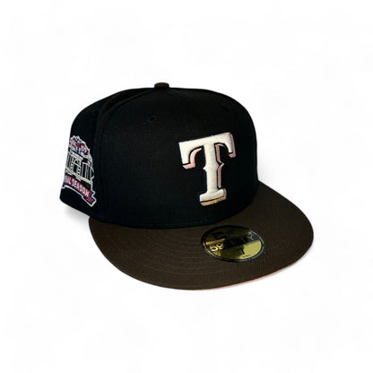 TEXAS RANGERS "REVERSE PINK MOCHA" FINAL SEASON NEW ERA 59FIFTY HAT