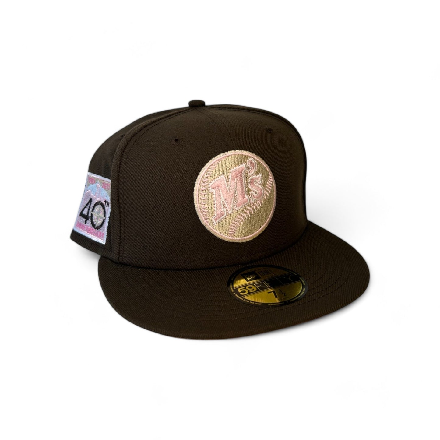 SEATTLE MARINERS "PINK MOCHA" 40TH ANNIVERSARY NEW ERA 59FIFTY HAT