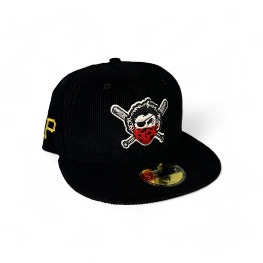 PITTSBURGH PIRATES CORDUROY "RED BANNED MASK" NEW ERA 59FIFTY HAT