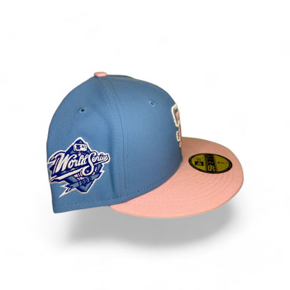 SAN DIEGO PADRES "COTTON CANDY" 1998 WORLD SERIES NEW ERA 59FIFTY HAT