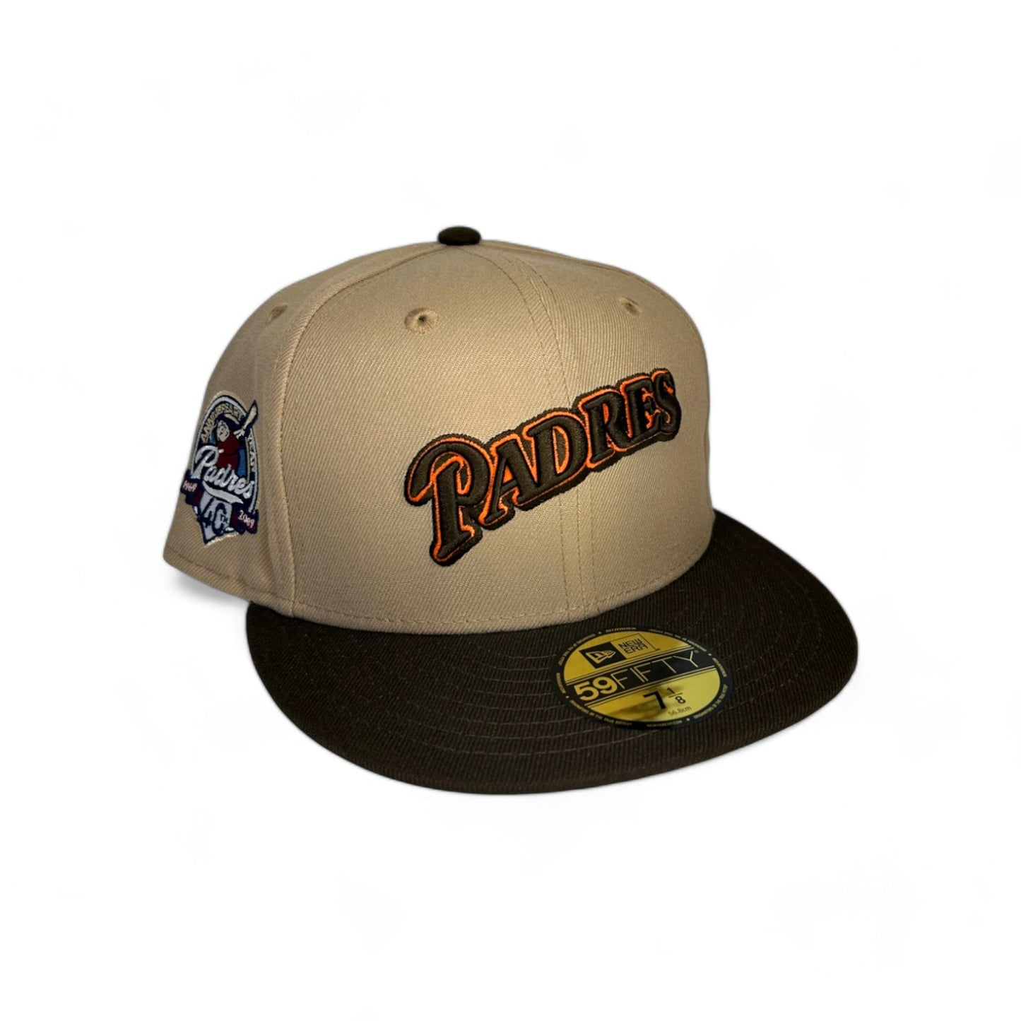 SAN DIEGO PADRES "RETRO SCRIPT" 40TH ANNIVERSARY NEW ERA 59FIFTY HAT