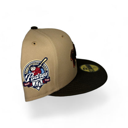 SAN DIEGO PADRES "RETRO SCRIPT" 40TH ANNIVERSARY NEW ERA 59FIFTY HAT