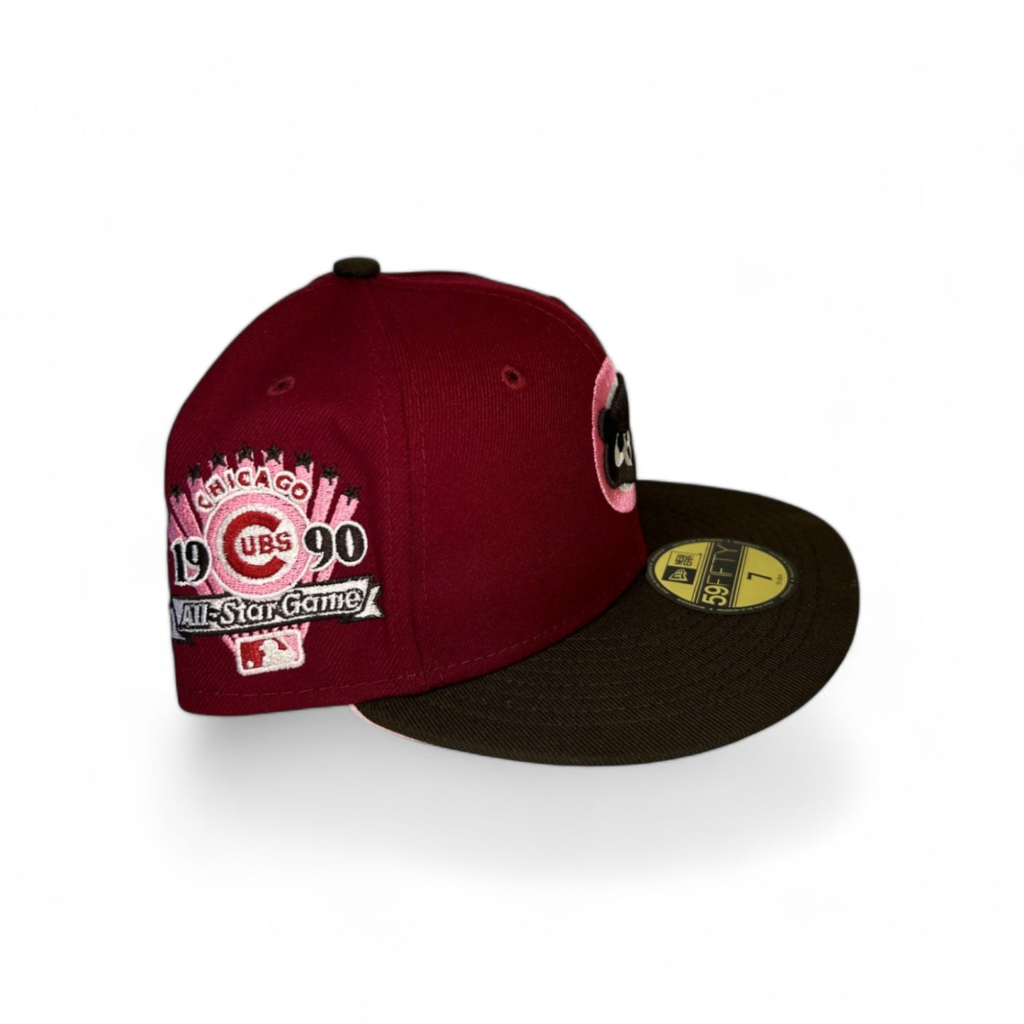 CHICAGO CUBS "RED VELVET" 1990 ALL STAR GAME NEW ERA 59FIFTY HAT