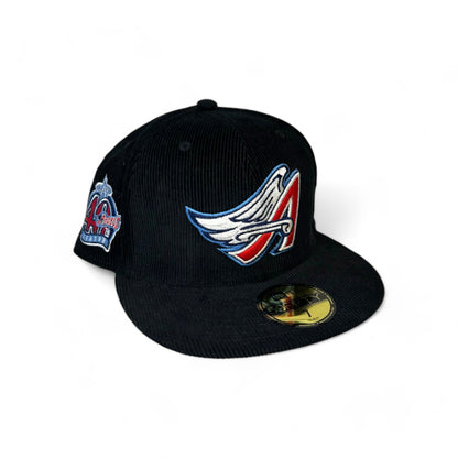 ANAHEIM ANGELS CORDUROY 40TH ANNIVERSARY NEW ERA 59FIFTY HAT