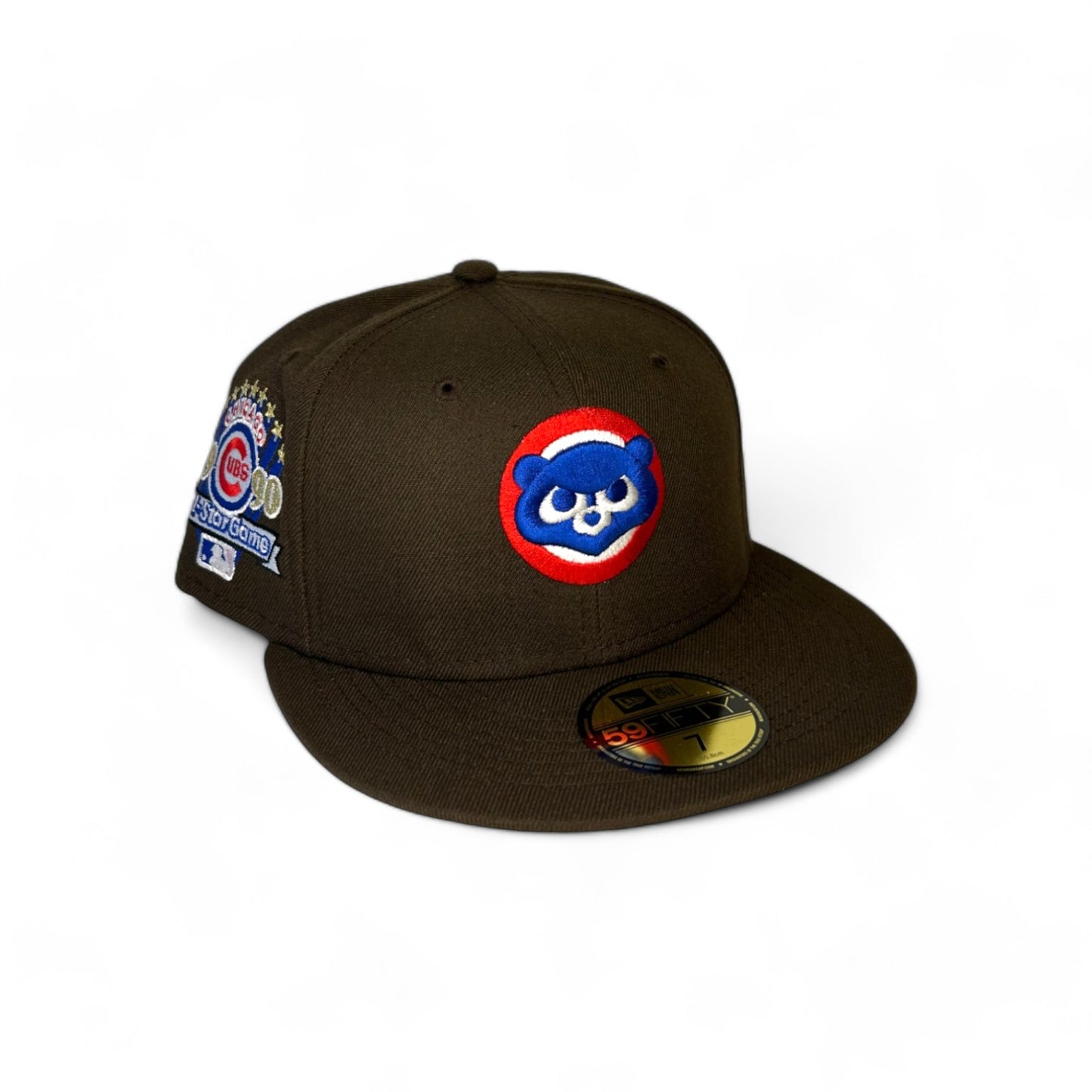 CHICAGO CUBS BROWN 1990 ALL STAR GAME NEW ERA 59FIFTY HAT