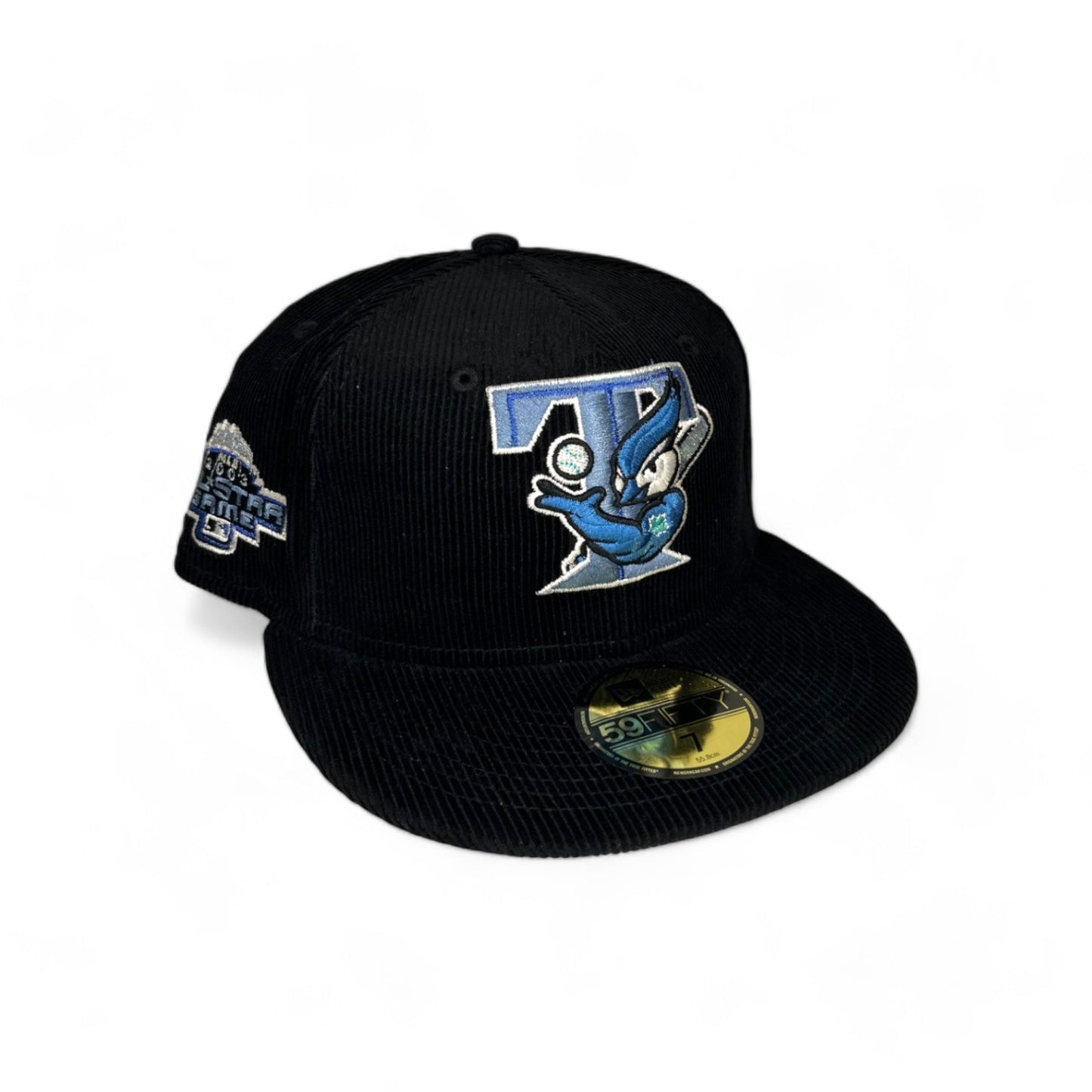 TORONTO BLUEJAYS CORDUROY "OCEAN BLUE" 2003 ALL STAR GAME NEW ERA 59FIFTY HAT